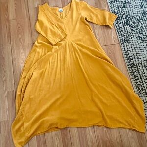 Oh My Gauze! Golden Yellow Bella Cotton Gauze Dress